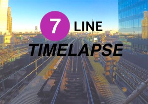 What the 7 line train saw timelappse