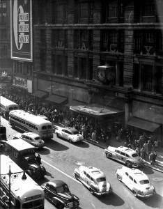 christmas shopping at macy's in 1948